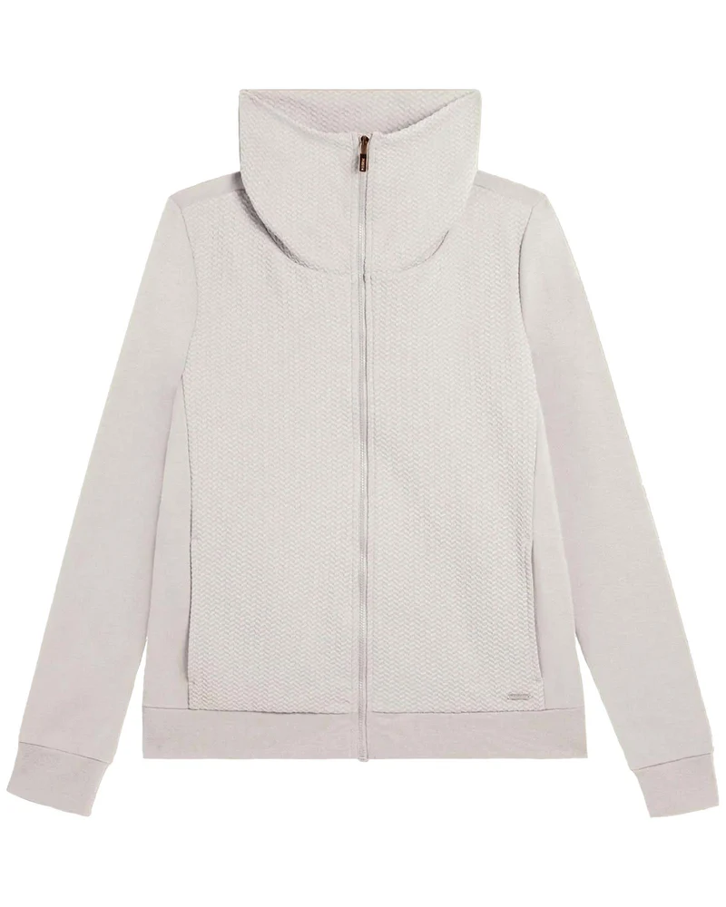 Felpa Full Zip Con Collo Alto Donna
