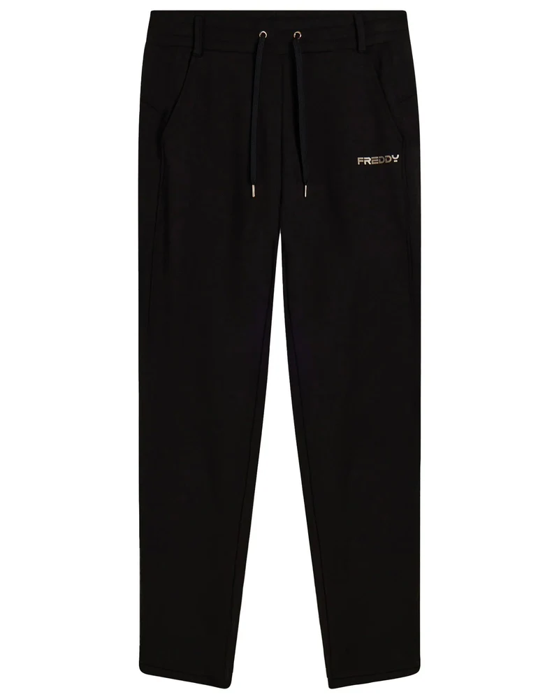 Pantaloni Slim Fit Con Spacchi Laterali Donna