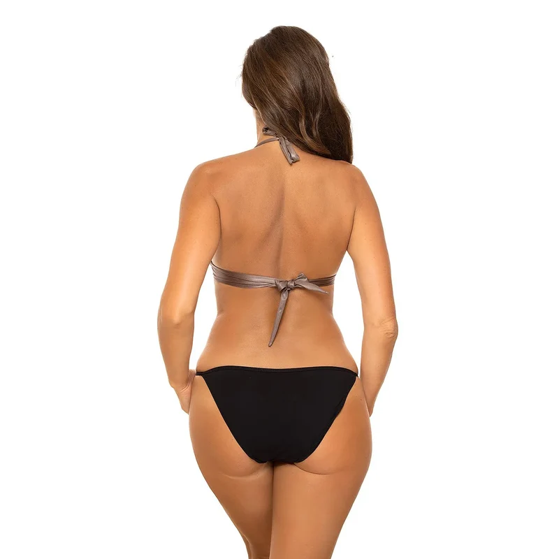 Bikini 3 pièces effet push-up Marko model 165718 lingerie érotique push-up profond confort Taille 36-38 tissu italien Carvico Tessuti