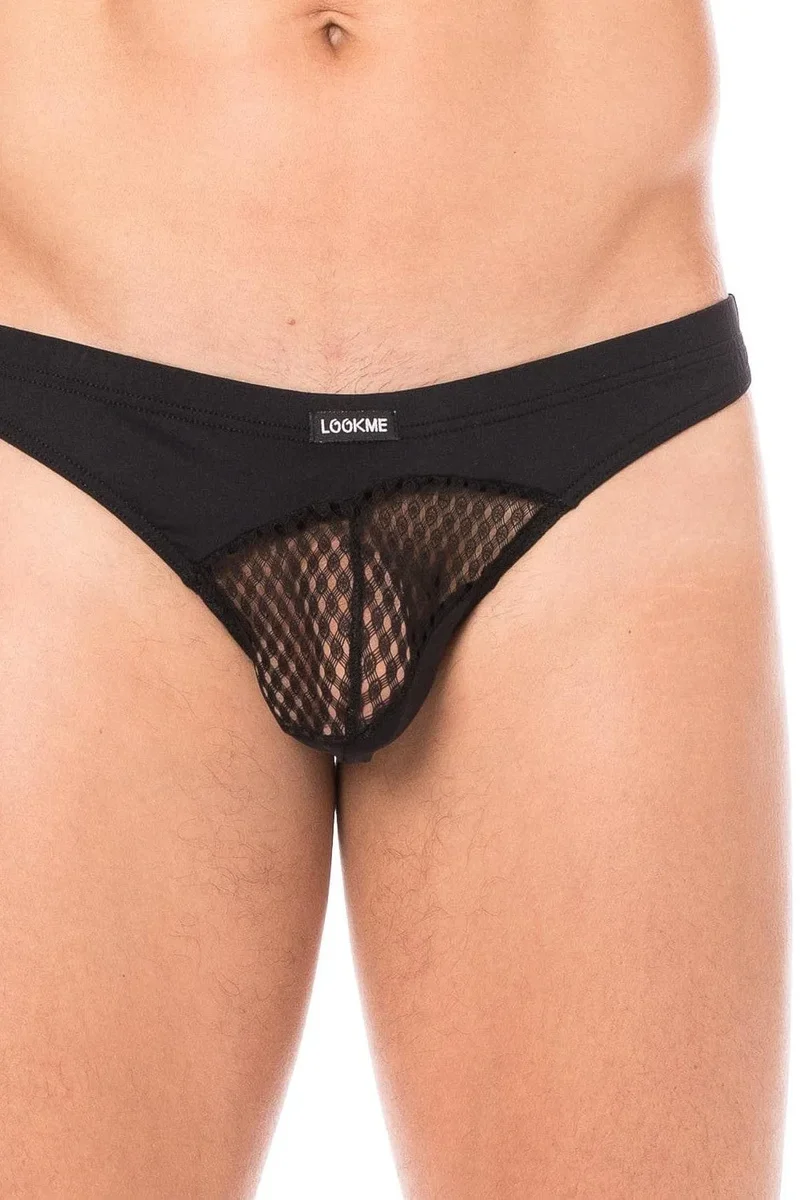 string noir transparent sexy séduisant élégant branché confortable doux extensible polyamide elasthanne fines rayures opaque maintien tenue