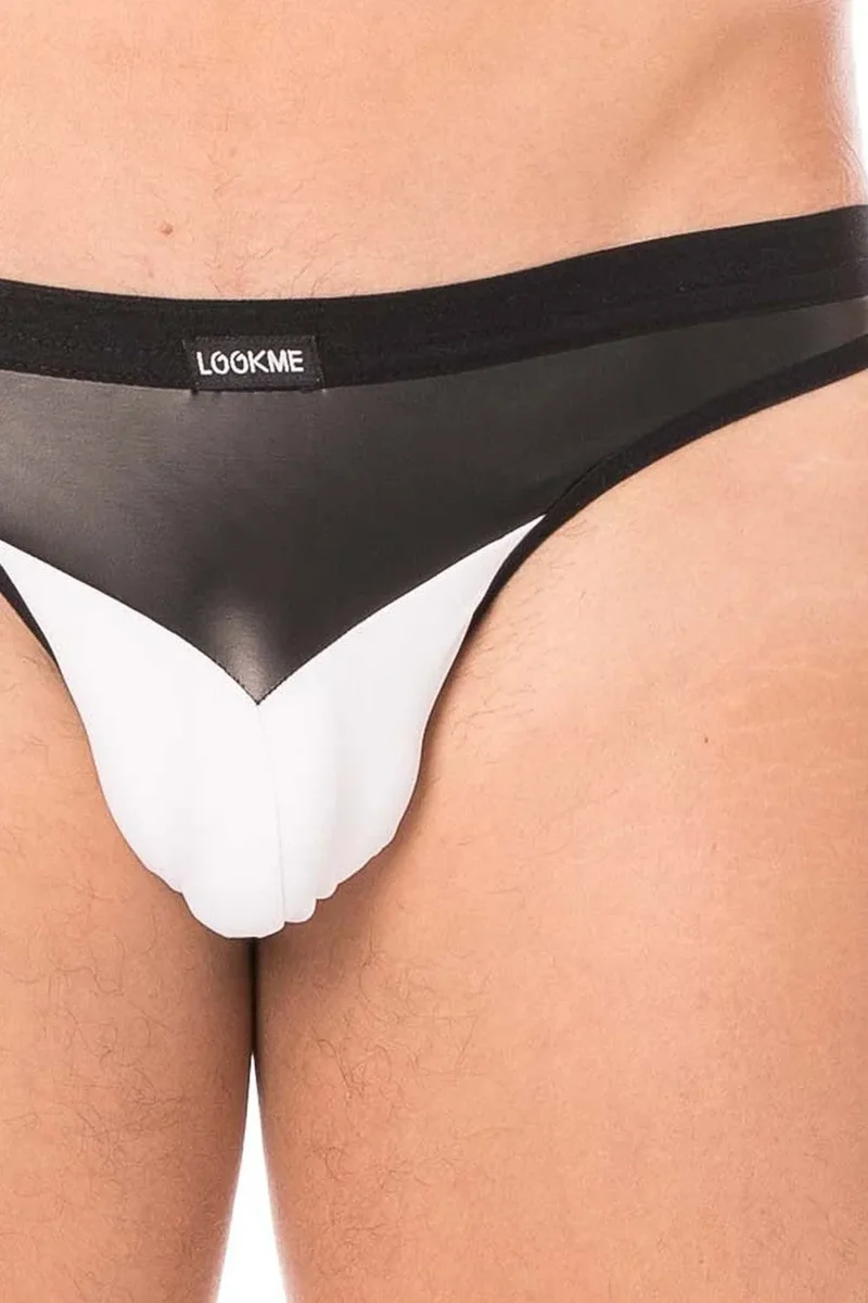 suspensoir blanc confortable simili cuir doux opaque extensible polyester élasthanne pointe simili cuir maintien bandes élastiques arrière silhouette élégante sophistiquée