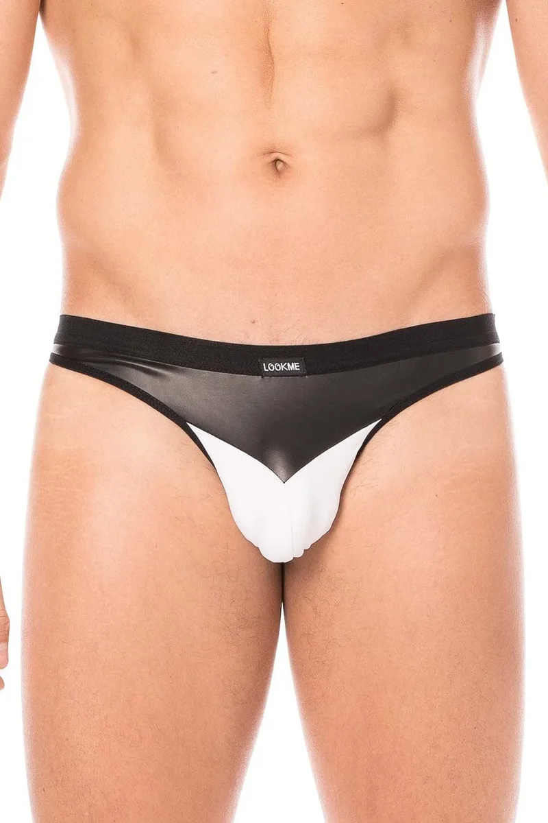 suspensoir blanc confortable simili cuir doux opaque extensible polyester élasthanne pointe simili cuir maintien bandes élastiques arrière silhouette élégante sophistiquée