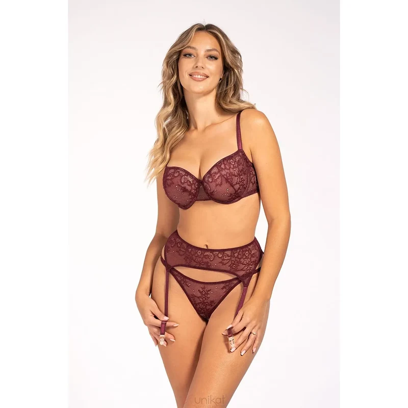 Strings Unikat 205997 érotique lingerie sensualité matériau transparent broderie florale doublure coton confort hygiène femme coquine discrétion