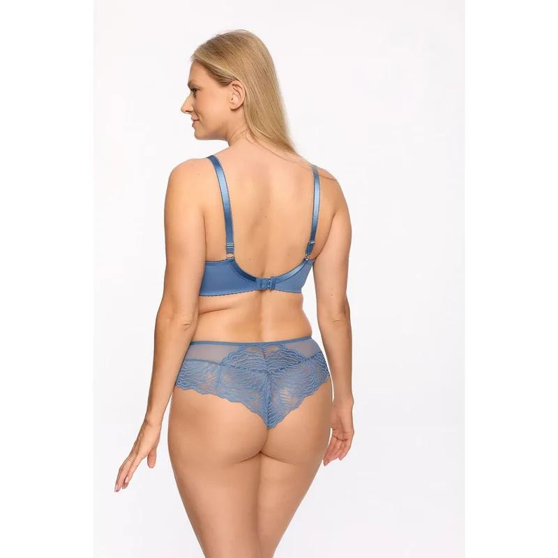 Soutiengorge Allaitement Gaia Semirembourré Dentelle Durable Élégant Floral Bleu Doux Déclipsable Armatures Maintien Bretelles Ajustables Coutures Plates Discret Confort Optimal