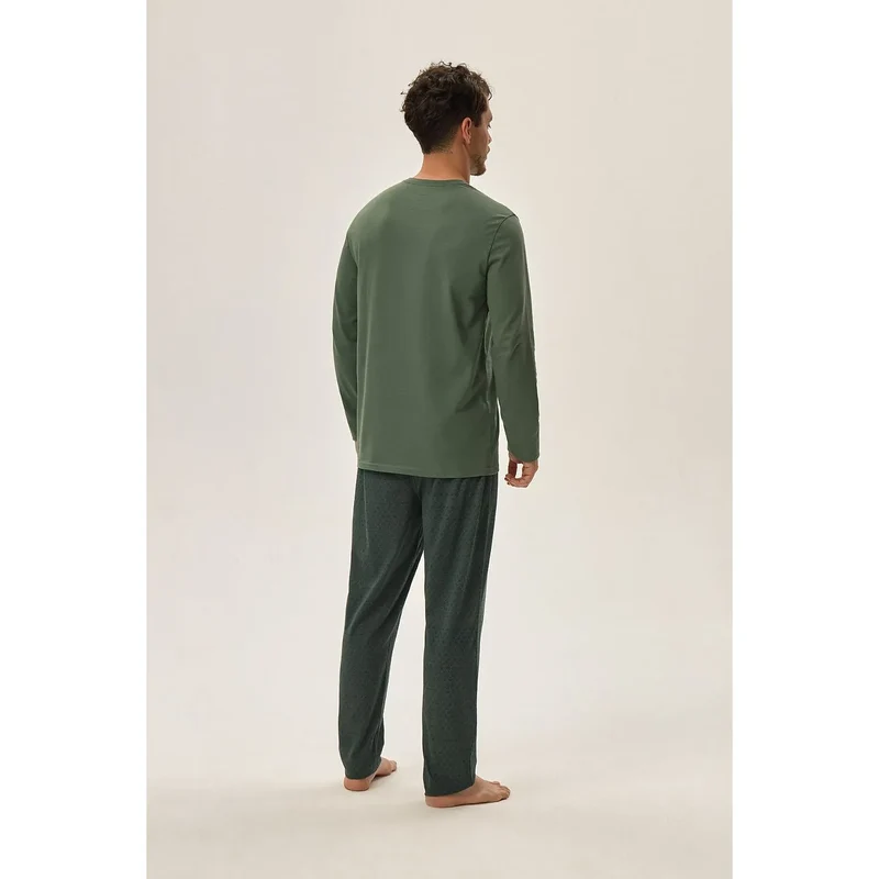 Pyjama homme confort matelas naturel design ample pantalon motif délicat Taille M L XL 199748 Henderson