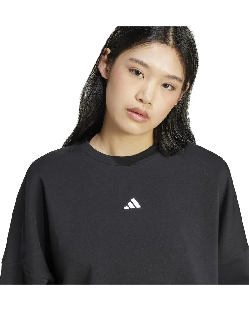 Felpa Donna Essentials Con Piccolo Logo Feelcozy