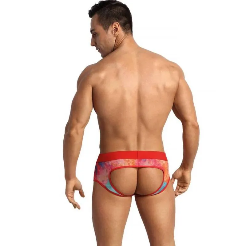 slip homme sexy lycra imprimé banane ceinture élastique large confortable maintien moulant doux extensible polyamide élasthanne