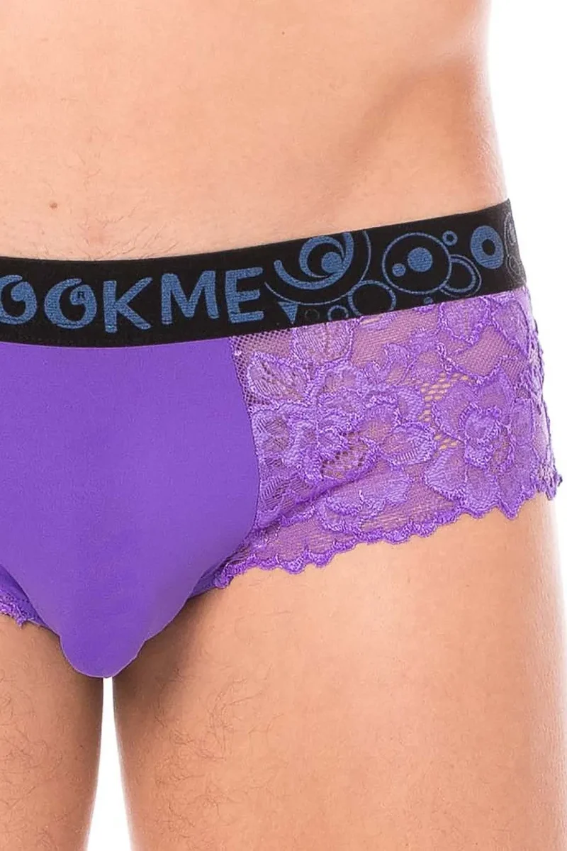 mini culotte violette dentelle florale confortable poche opaque maintien optimal polyester élasthanne douce extensible toucher soyeux taille ajustée glamour raffinée