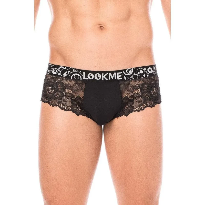 mini culotte noire dentelle florale confortable poche opaque coupe ajustée maintien optimal tissu polyester élasthanne silhouette raffinée douce