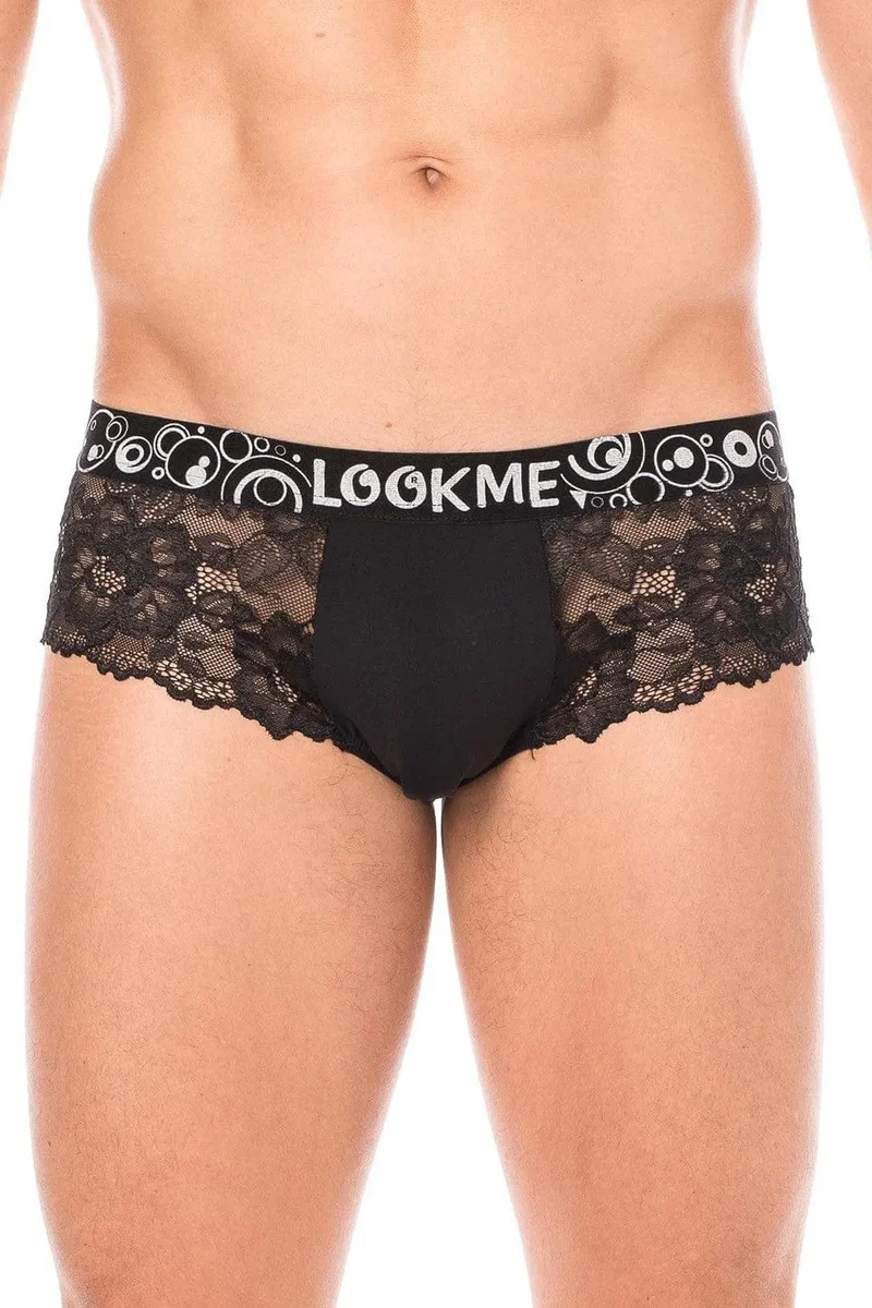 mini culotte noire dentelle florale confortable poche opaque coupe ajustée maintien optimal tissu polyester élasthanne silhouette raffinée douce