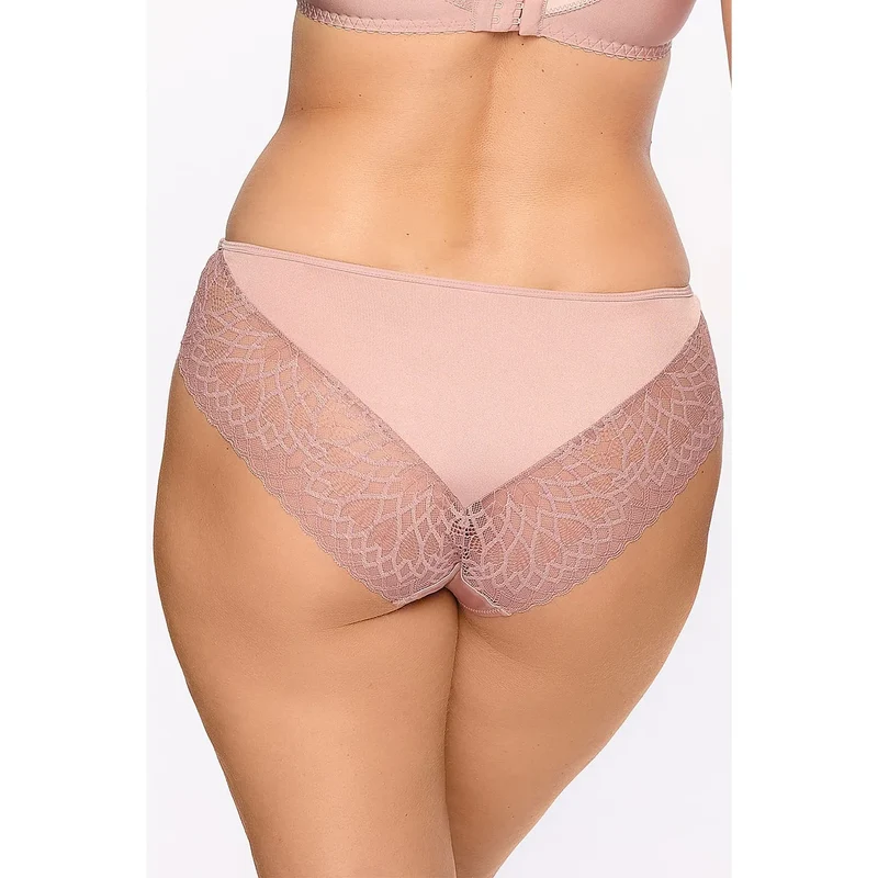 Culottes en dentelle élégante microfibre douce modèle 216007 Gaia confort esthétique lingerie féminine sexy boîte cadeau bois de rose