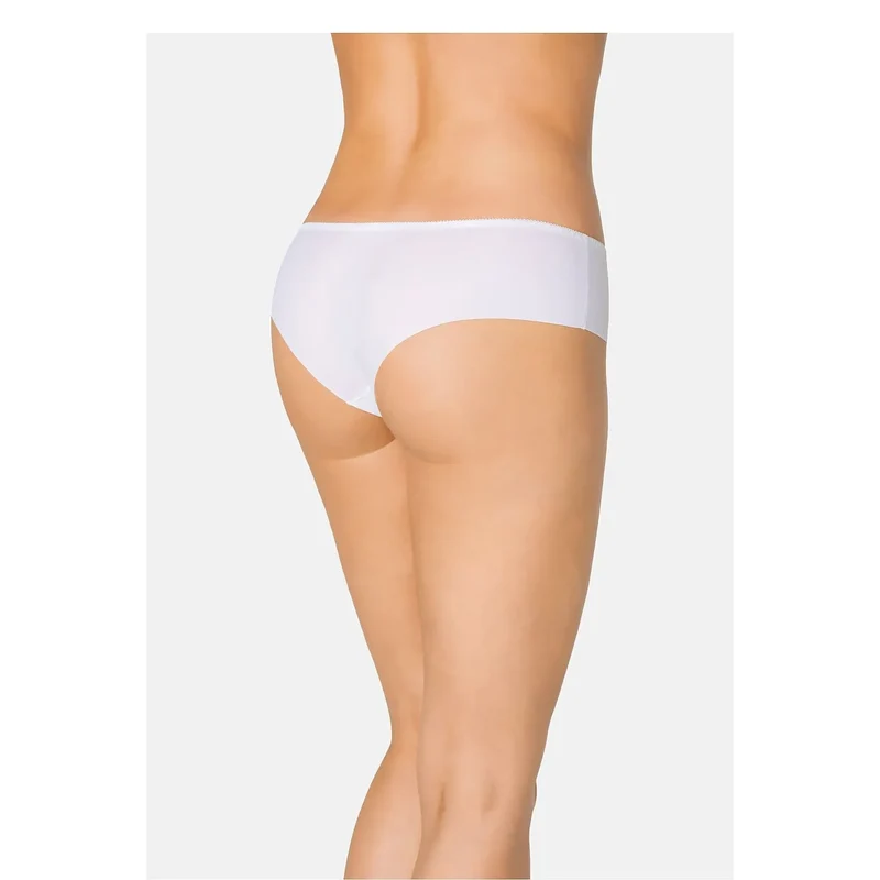 Culottes blanches sans couture taille basse coton confort féminin Teyli 228829