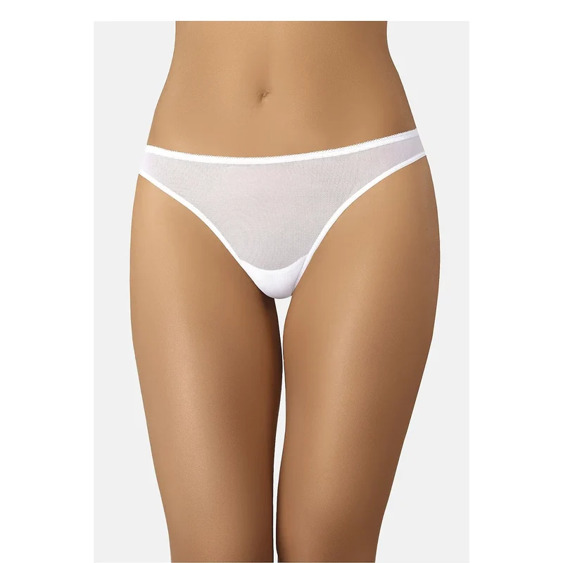 Culottes brésiliennes blanches dentelle florale confort haute qualité Teyli