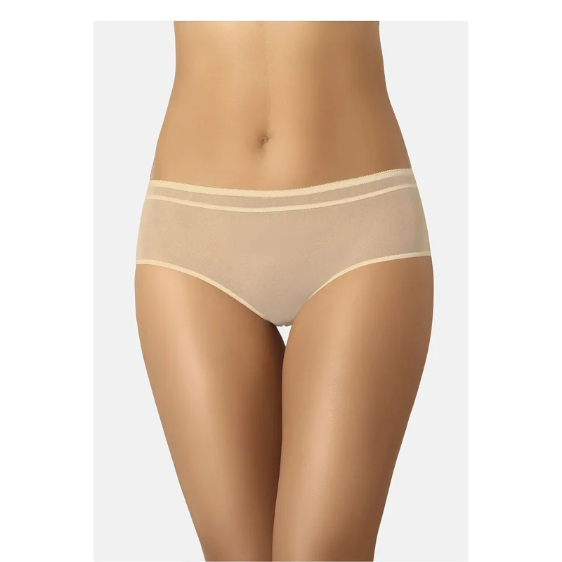 Culottes classiques filet beige invisibles vêtements ajustés femme confort Teyli