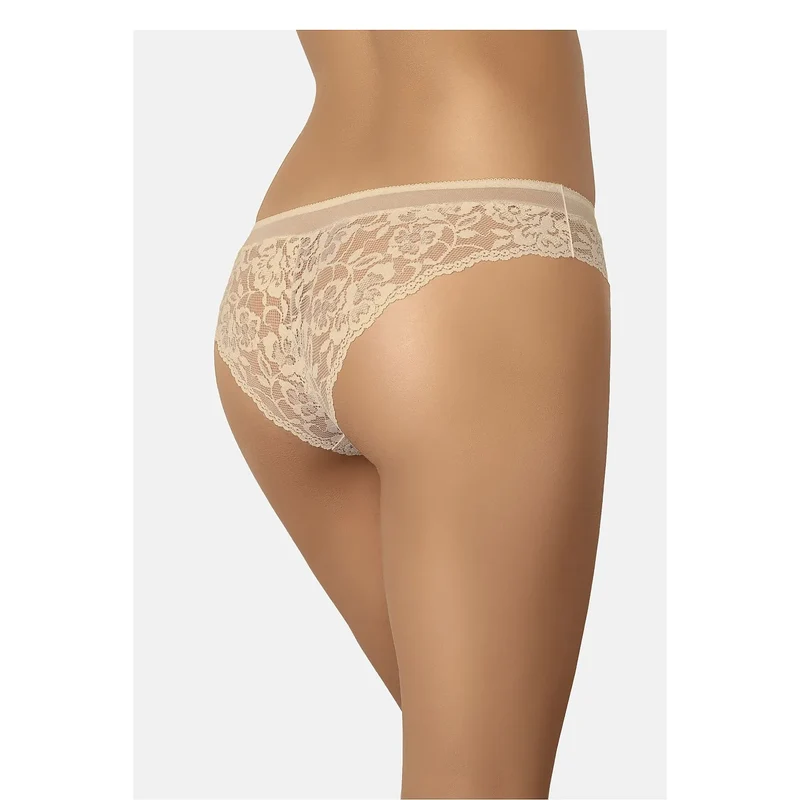 Culottes brésiliennes dentelle roses couleur chair sexy confort Teyli 228813