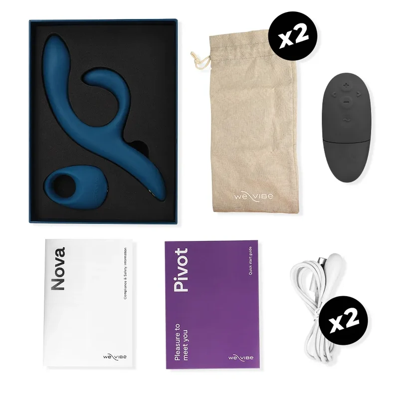 Ensemble Cadeau Romantique Couples Vibromasseur Point G Nova2 Anneau Pénien Vibrant Silicone Doux Extensible Rechargeable Application Contrôle Télécommande