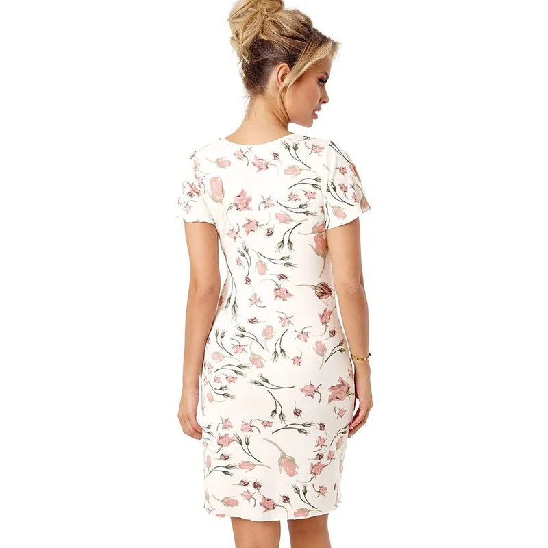 Chemise de nuit viscose fleurie Amaris confort féminin pastel Pologne