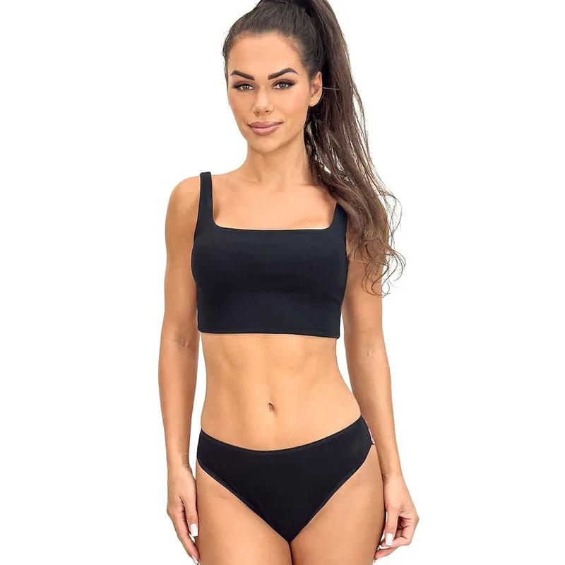 Culottes brésiliennes dentelle noire confort femme élasthanne viscose élégance