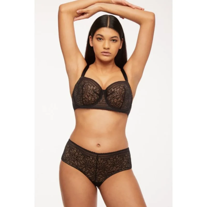 Soutien-gorge dentelle italienne maille confort maintien seins pleins Kinga 227515