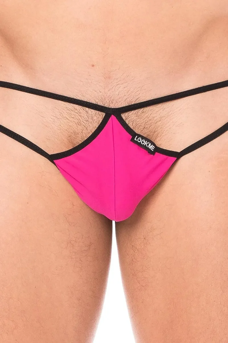 string ficelle sexy mini magenta multiples ficelles poche maintien goutte confort sensualité polyamide élasthanne masculin séducteur lingerie collection