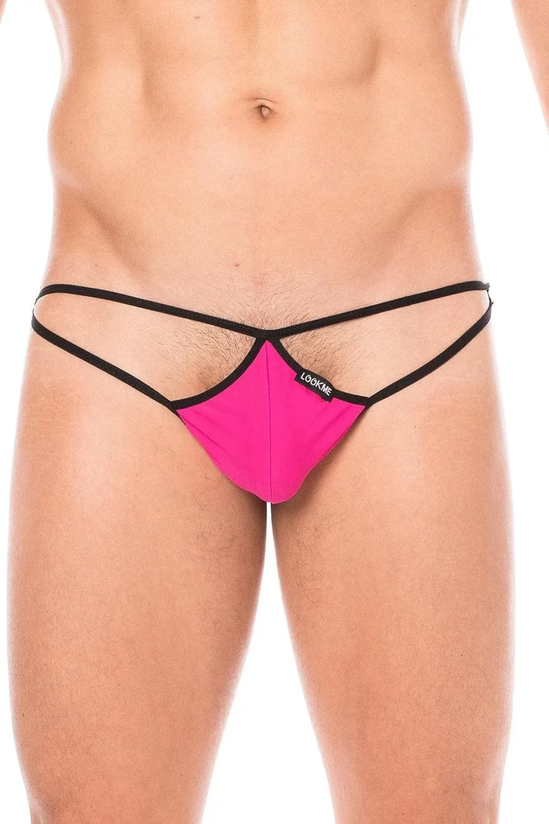 string ficelle sexy mini magenta multiples ficelles poche maintien goutte confort sensualité polyamide élasthanne masculin séducteur lingerie collection