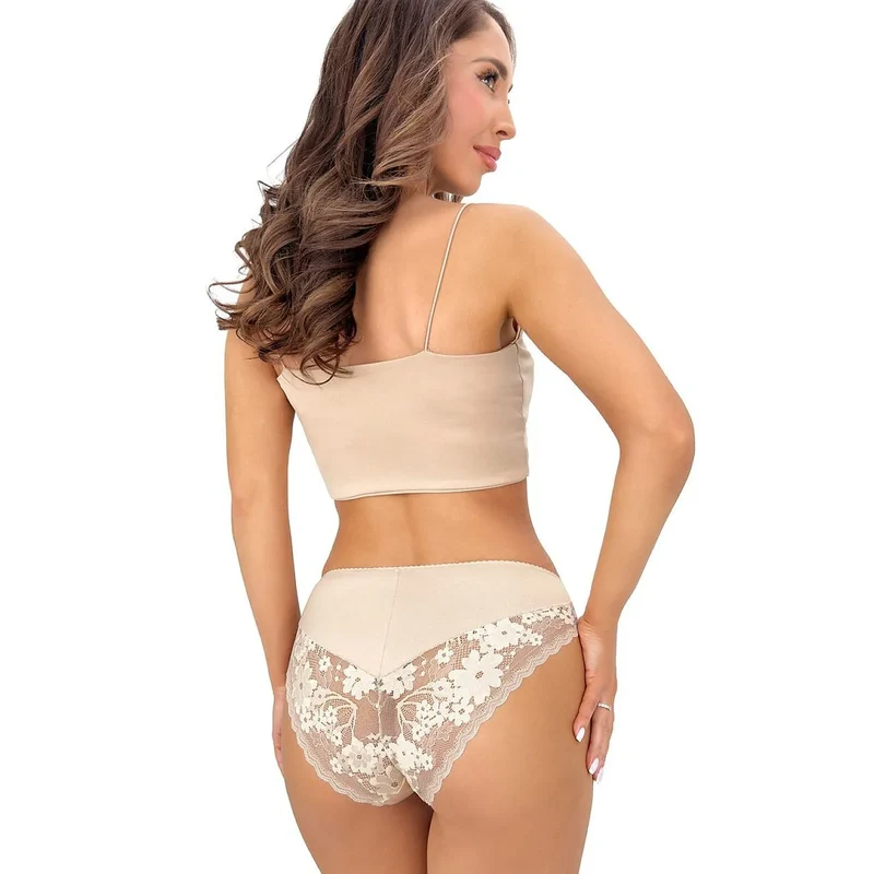 Culottes dentelle beige confort respirabilité coton élégance féminine 264