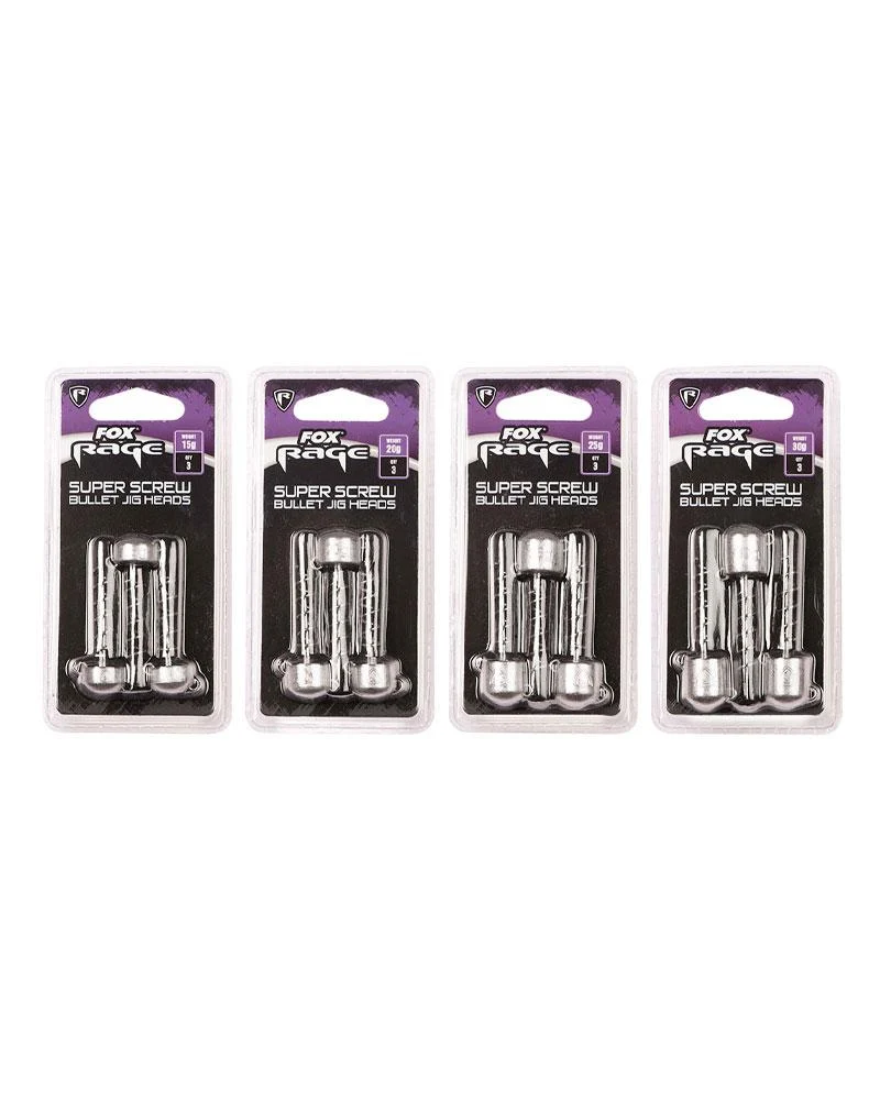 Super Screw Bullet Jig Heads 30g X 3