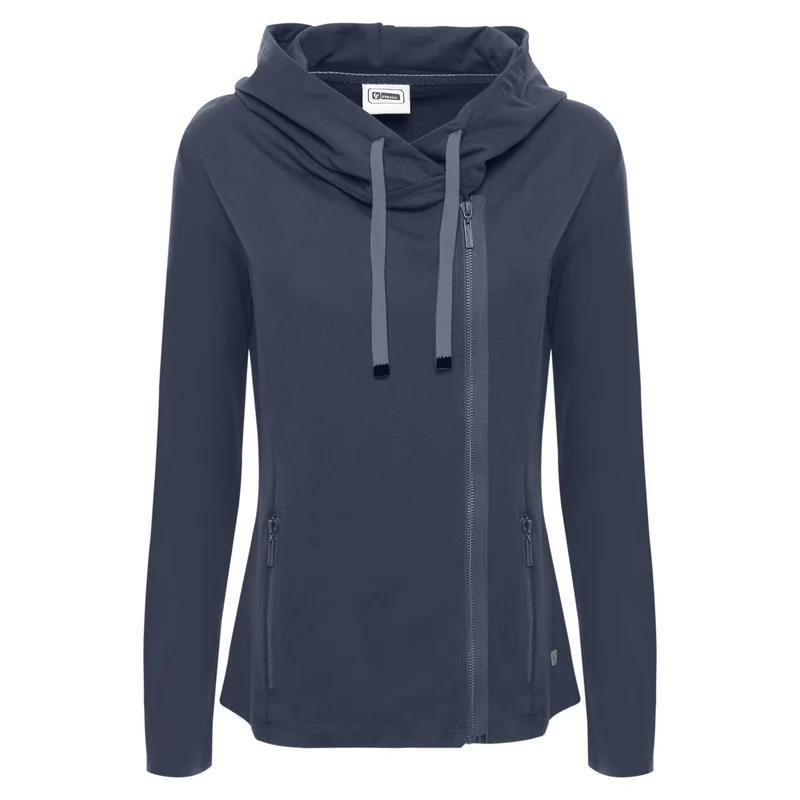 Felpa Donna Zip Laterale
