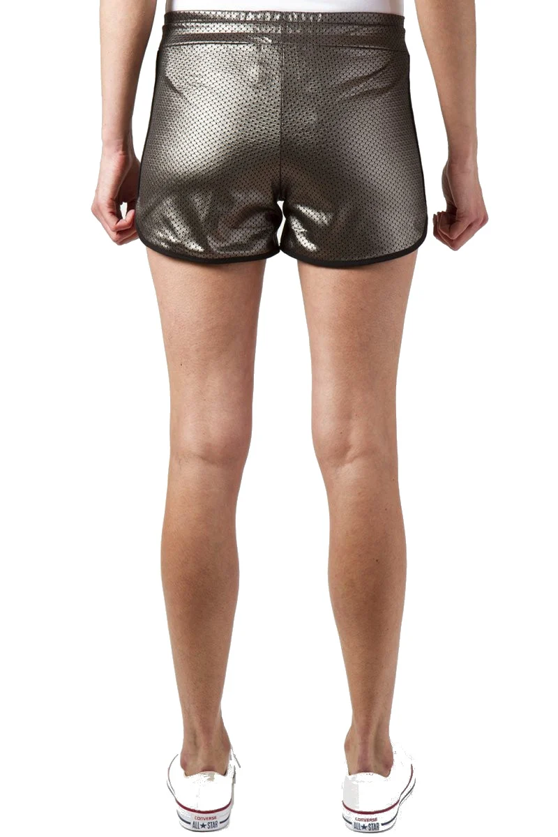 Short Traforato Laminato Donna