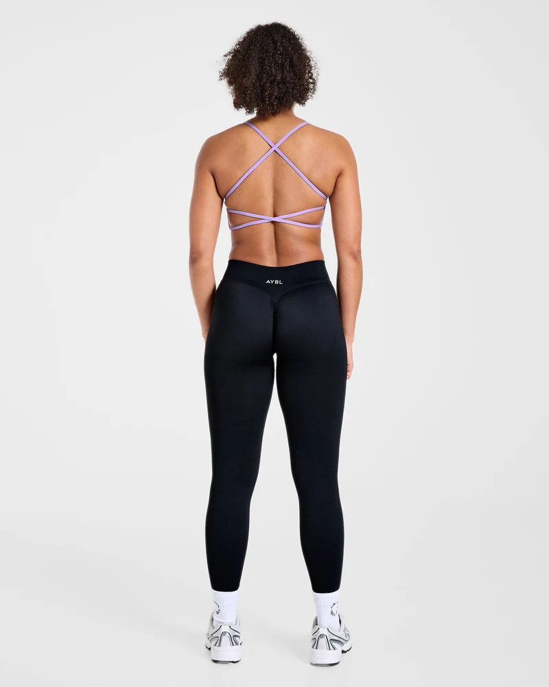 Essential Crossback Sports Bra - Lavender