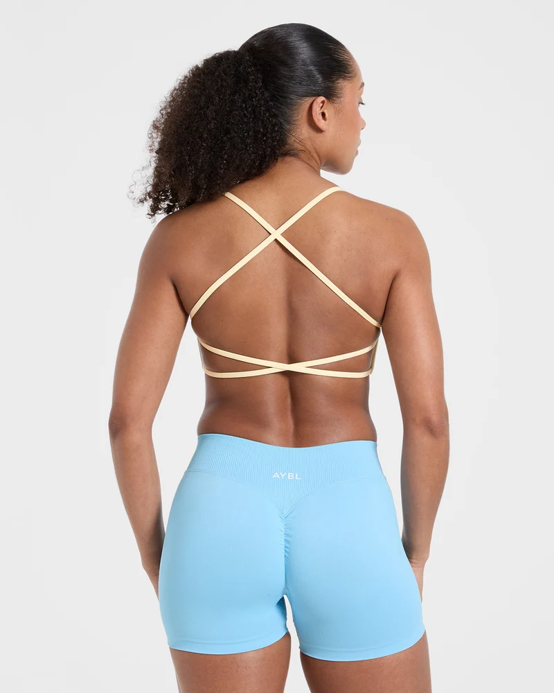 Essential Crossback Sports Bra - Jaune