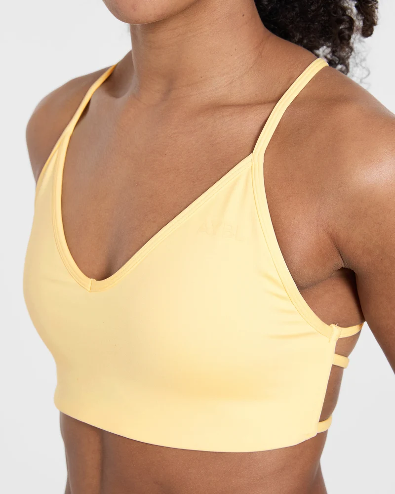 Essential Crossback Sports Bra - Jaune