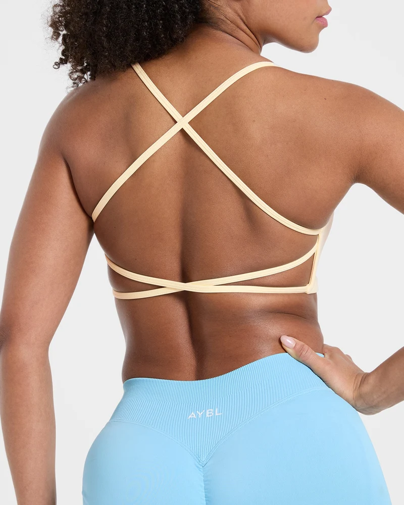 Essential Crossback Sports Bra - Jaune