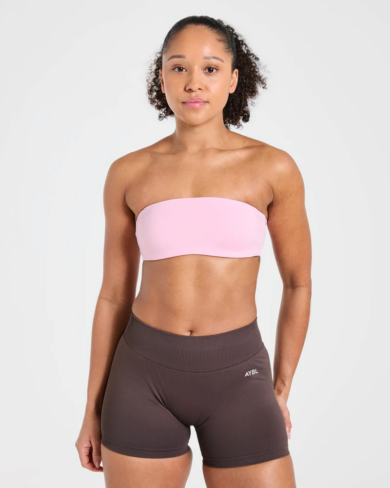 Essential Bandeau Sports Bra - Rose