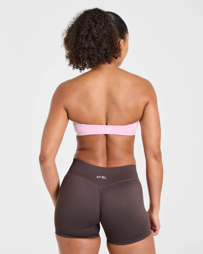 Essential Bandeau Sports Bra - Rose