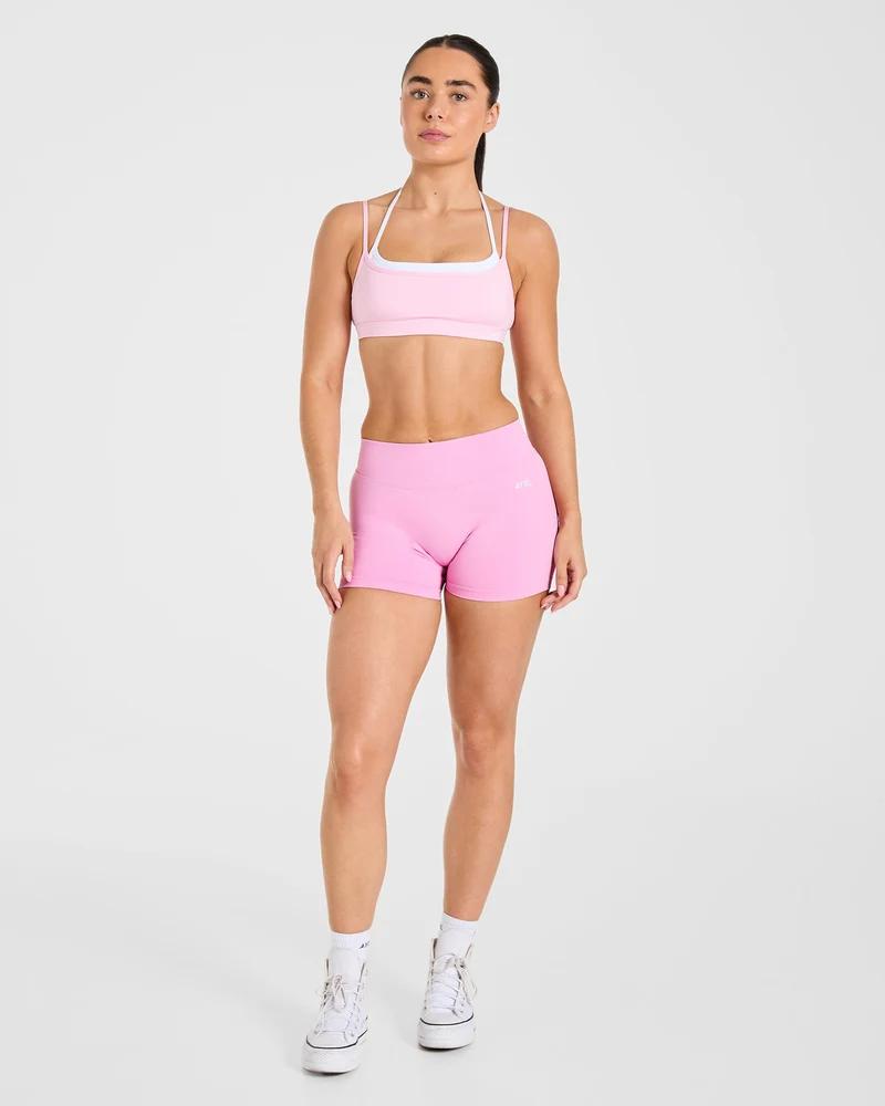 Essential Double Layer Sports Bra - Rose
