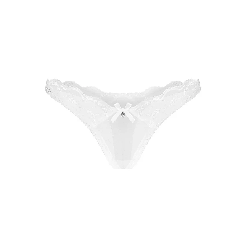 Strings Weddya dentelle semi-transparente confort quotidien féminin romantique taille S/M L/XL 2XL/3XL