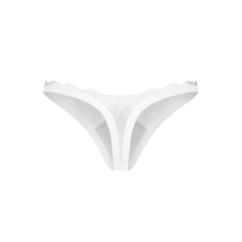 Strings Weddya dentelle semi-transparente confort quotidien féminin romantique taille S/M L/XL 2XL/3XL