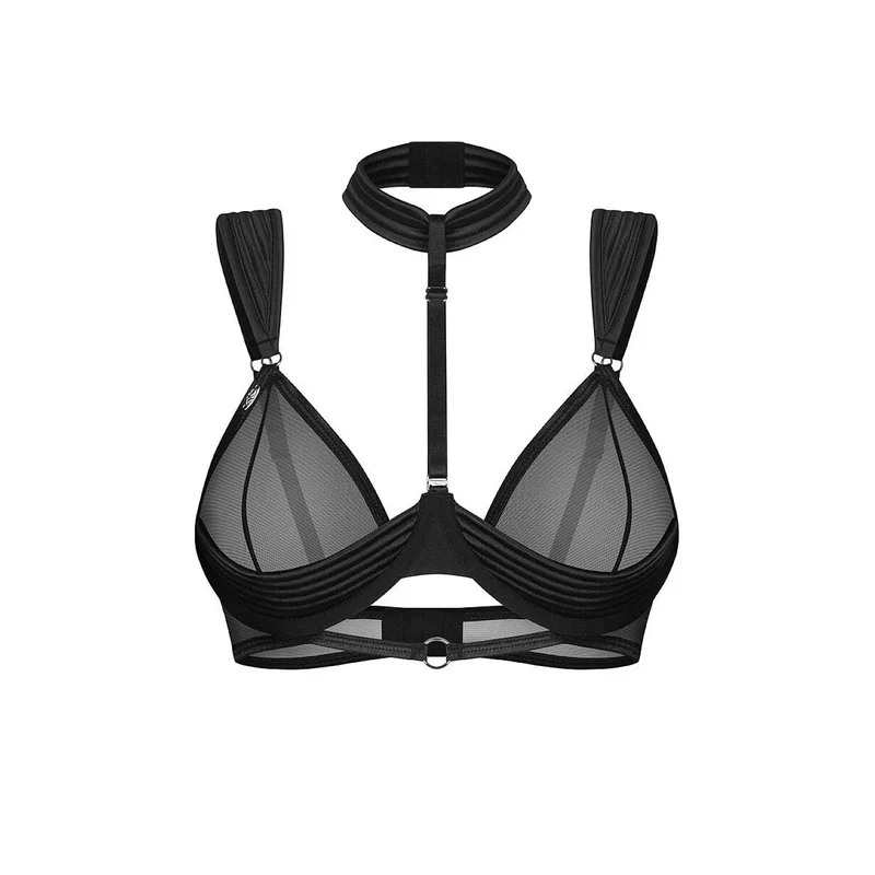 Soutien-gorge moderne recyclé Sylvane confort bonnets transparents plissés armatures