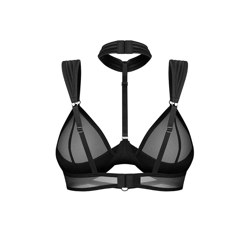 Soutien-gorge moderne recyclé Sylvane confort bonnets transparents plissés armatures