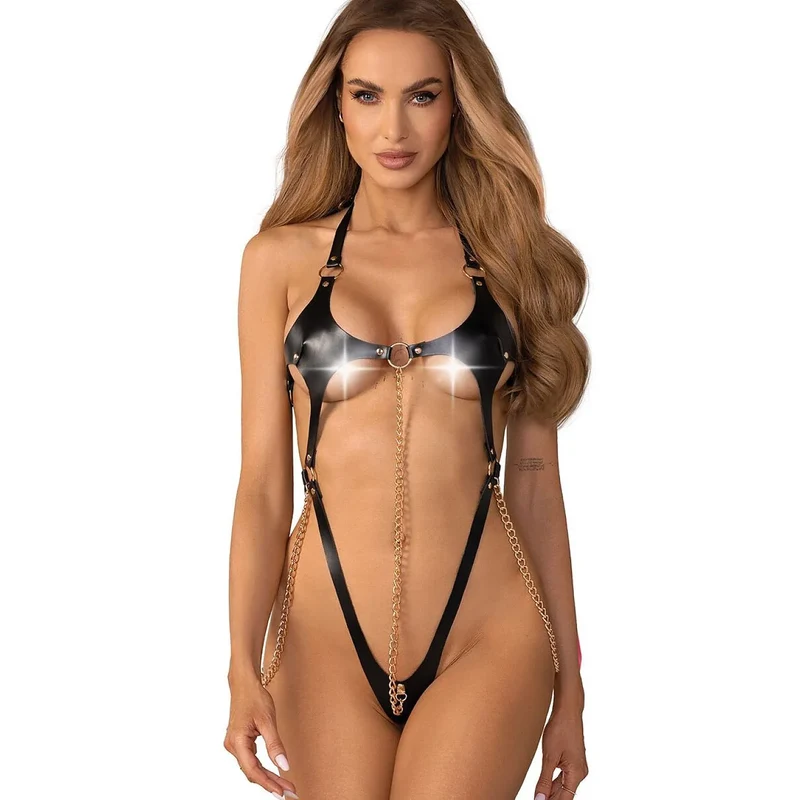 Body Anyya Black Obsessive Premium chaînes dorées ajustable soirées spéciales