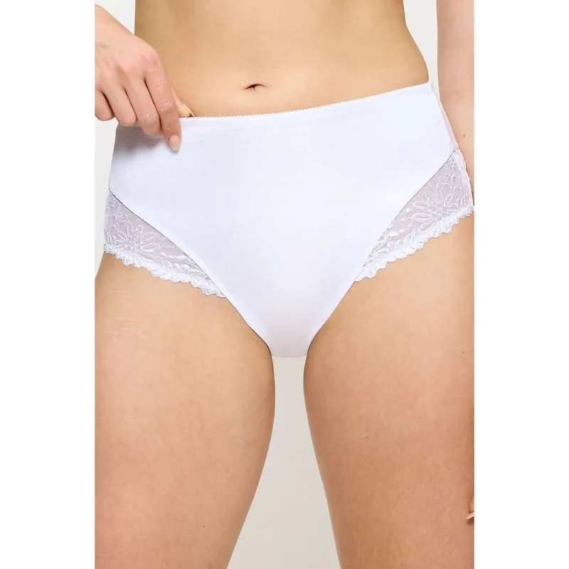 Culottes taille haute dentelle noire confort Ladyform 10210671 femmes élégantes