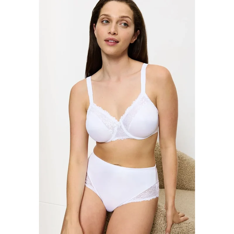 Culottes taille haute dentelle noire confort Ladyform 10210671 femmes élégantes