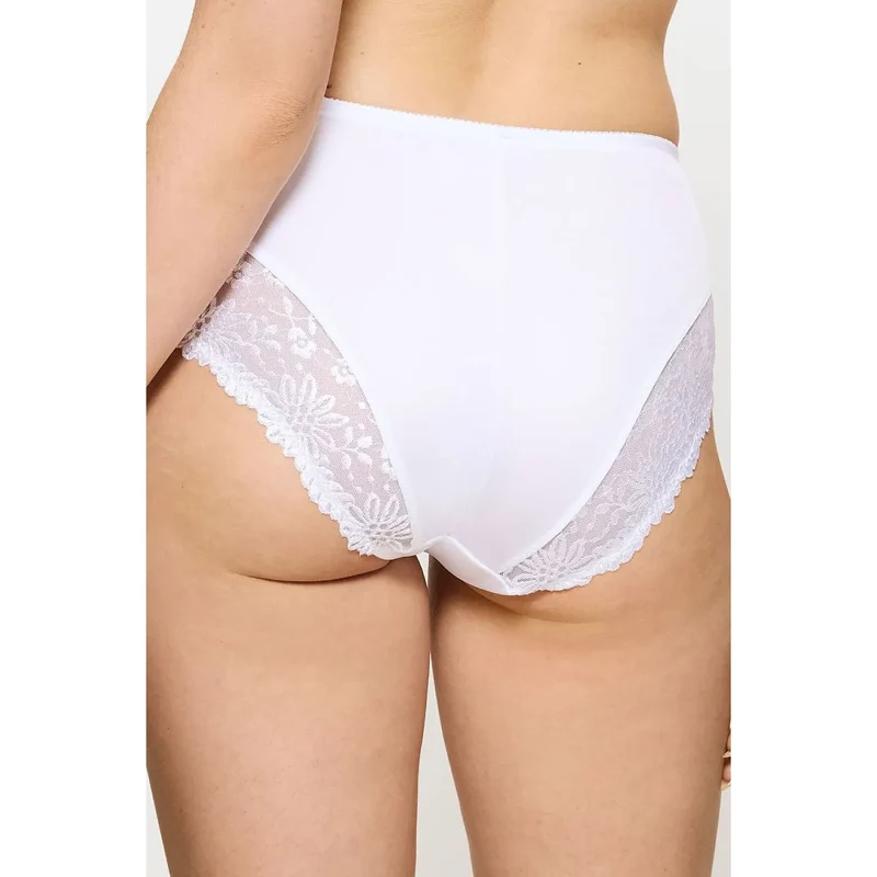 Culottes taille haute dentelle noire confort Ladyform 10210671 femmes élégantes