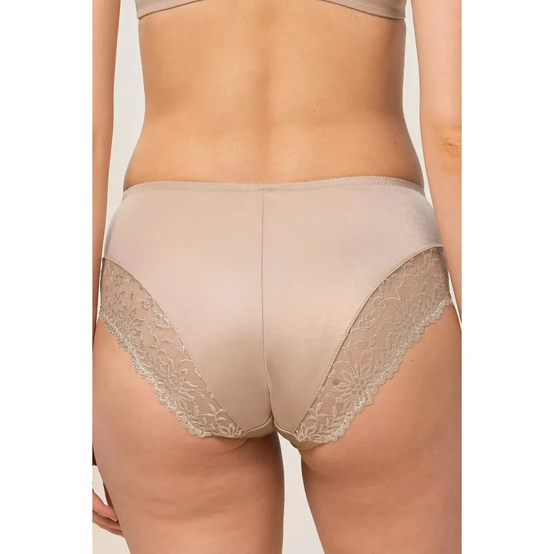 Culottes taille haute dentelle élégante beige confort Ladyform 10210671