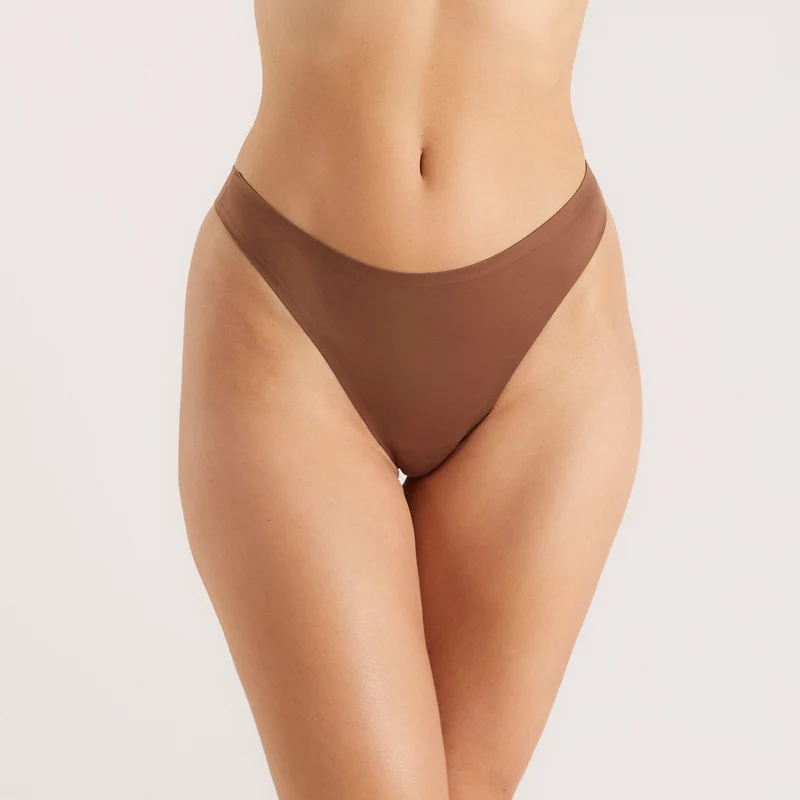 Strings sans Couture (Pack de 3) - Noisette