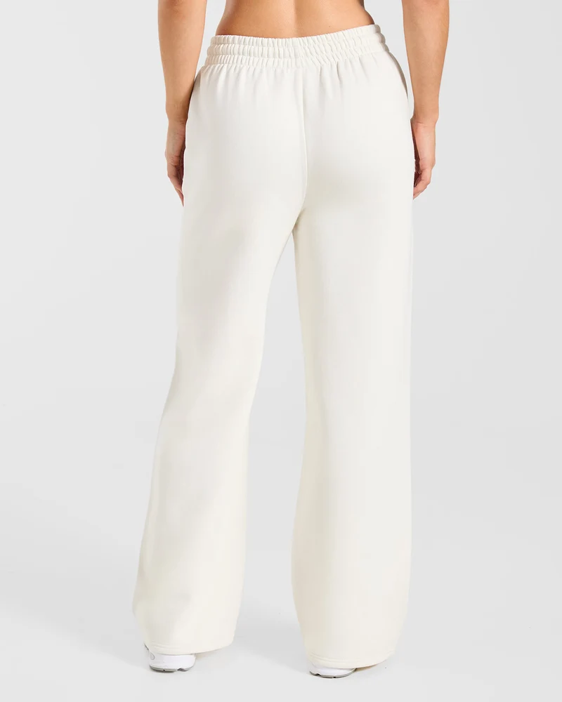 Sports Collective Oversized Straight Leg Joggers - Off Blanc/Vert