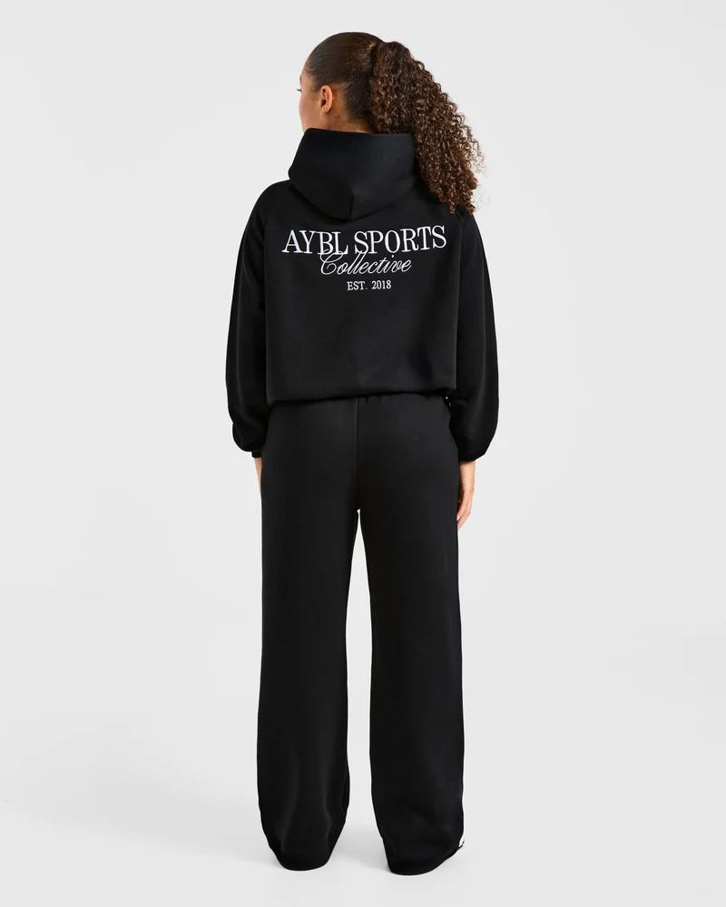 Sports Collective Oversized Hoodie - Noir