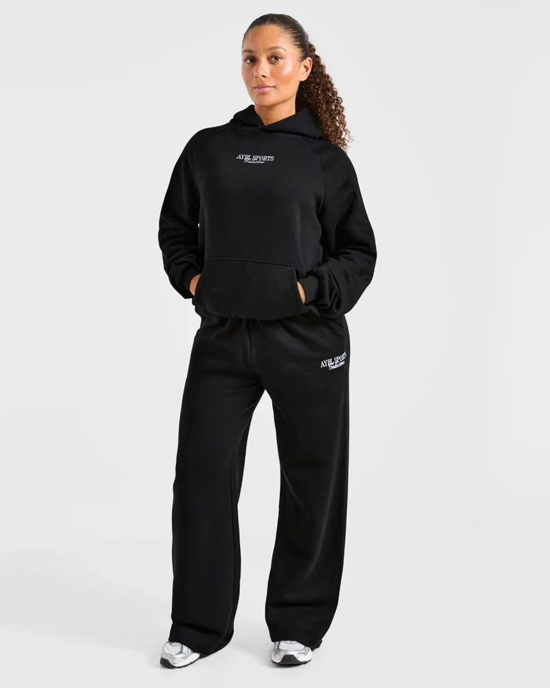 Sports Collective Oversized Hoodie - Noir