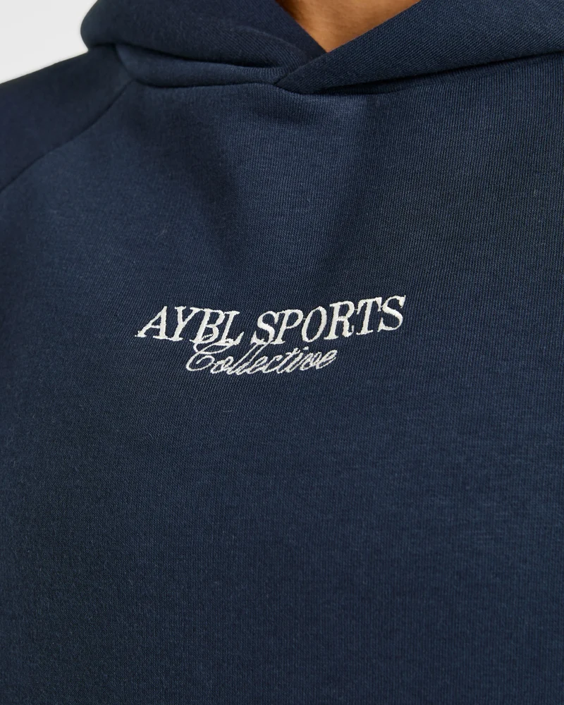 Sports Collective Oversized Hoodie - True Navy
